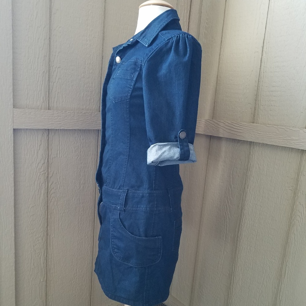 Max Rave Denim Mini Dress - Picture 2 of 5